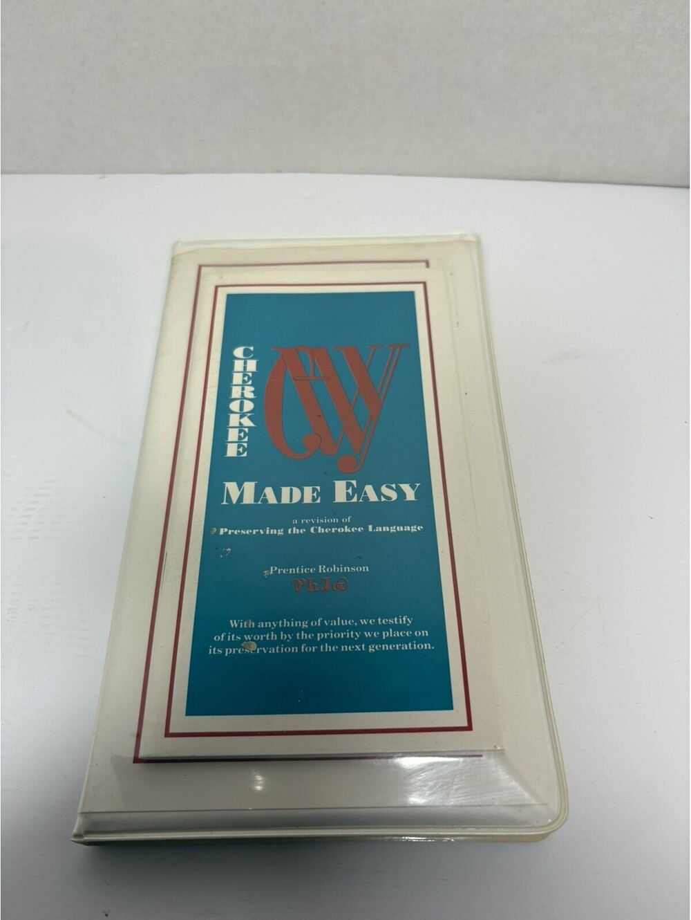 Cherokee Made Easy Prentice Robinson Cassettes With Booklet